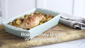 Think about cooking the turkey in a slow cooker or grill, or consider sous viding or deep frying. Roasted Stuffed Turkey Breast With Bread Sausage Stuffing Thankgiving In A Roll Youtube