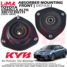 Corolla altis 1.8g 120,300 113 nota: Toyota Corolla Altis Zre172 Zre173 Front Absorber Top Mount Absorber Mounting 1pair Kayaba Kyb Original Shopee Malaysia