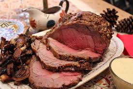 The recipe is a collaboration with my friends over at the american pecan council. Mustard Crusted Standing Rib Roast With Dijon Creme Fraiche