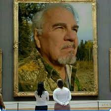 Ojibwa .Cree artist my birth certifcate has written born 1949 in Algoma  district of northern Ontario Canada ...Algoma got its name in 1846 ..AL is  derived from the Algonguin tribe while Gomee