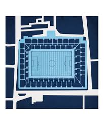 City Prints Tottenham Hotspur White Hart Lane Stadium Print