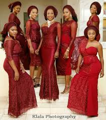 Aso Ebi Things For The Love Of Burgundy African Wedding Attire Nigerian Bridesmaid Dresses African Fashion Dresses