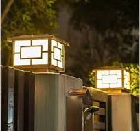 Amazon.com: Courtyard Light Solar LED Pillar Light Solar ...