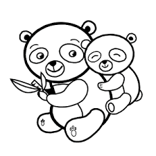 Panda kleurplaat met details op t shirt of poster rode panda. Pandabeer Kleurplaten Leuk Voor Kids