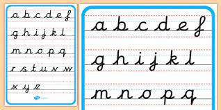 If you're new to this, it may seem overwhelming. Cursive Alphabet Uk Poster Neat Handwriting Support