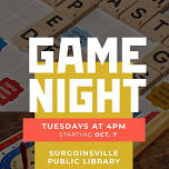 Game Night - Surgoinsville Public Library