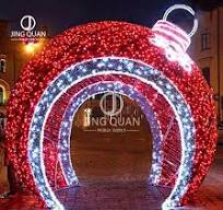 [Hot Item] Christmas Decorations Light Outdoor LED Motif Lights 3D Arch  Balls Lighting Customizable Colorful Adornment