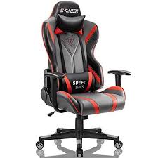 Homall Racing Office High Back Pu Leather Computer Desk Video Game Chairs Black Gray Gaming Chair Computer Desk Computer Desk Chair