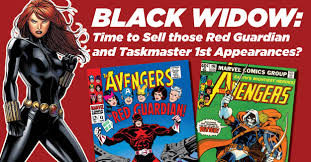 On disney+ premier access and in theatres; Black Widow Time To Sell Those Red Guardian And Taskmaster 1st Appearances Gocollect