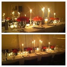 Candles Pink Roses Table Setting Centrepiece Private Dining Room Birthday Dinner Wedding Ev Dinner Table Setting Birthday Dinners Birthday Decorations At Home