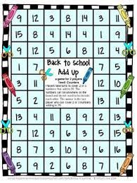 Back To School Math Free Math Math Games 1st Grade Math Games