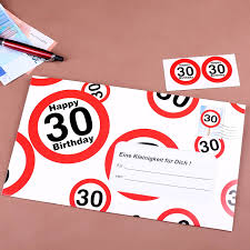 Wenn kollegen, mitarbeiter oder geschäftspartner geburtstag feiern. Umschlag Fur Ein Geldgeschenk Zum 30 Geburtstag