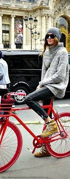 おしゃれに乗りこなそう 自転車女子コーディ参考 ストリートスナップ naver まとめ 衣類 ファッション ファッションアイデア