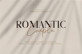 This font demo is only for personal use! Romantic Couple Font Duo 319405 Script Font Bundles