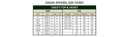 Size Guide Manor Equestrian