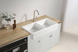 We custom make workstation kitchen sinks that allow you to accomplish all of your food preparation on the sink instead of on the countertop, literally. Tuscany Farmhouse Apron Front White Ceramic Double Bowl Kitchen Sink At Menards