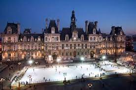 Ice Skating At Hotel De Ville Paris Paris Honeymoon Visit Paris Honeymoon Hotels