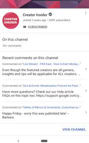 Youtube is adding a new profile card to the youtube app on android, which lets users see recent comments from that profile. Youtube Tests Profile Cards That Show Users Comment History Techcrunch