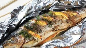 Receita De Peixe Assado Recheado Com Farofa De Banana Comida E Receitas