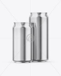 Download Box W Glossy Metallic Cans Mockup In Can Mockups On Yellow Images Object Mockups PSD Mockup Templates