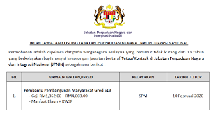 Dengan penyertaan pas dan parti kebangsaan sarawak (snap). Jawatan Kosong Terkini 2020 Di Jabatan Perpaduan Negara Dan Integrasi Nasional Jpnin