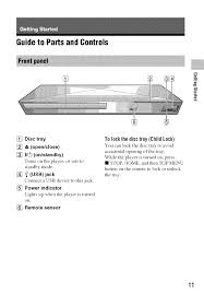 The dvd player in a pc is restricted to playing commercial dvds made for the same region (or country) where the pc is being used. Sony Bdp Bx120 User Manual Dvd Player Manuals And Guides 1409263l