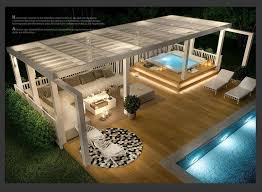 Outdoor Pool Lounge Winter Garden Wood Freibad Lounge Wintergarten Holz Outdoor Pool Lounge Conser In 2020 Hot Tub Backyard Jacuzzi Outdoor Outdoor Pergola