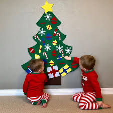 Kids Felt Christmas Tree 34 Decorative Objects Kids Felt Toddler Christmas Tree Felt Christmas Tree Christmas Trees For Kids