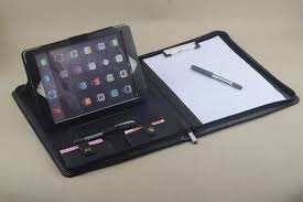 Ipad Standing Portfolio Leather Case With A4 Paper And Letter Etsy In 2021 Business Portfolio Case Leather Case Portfolio Case