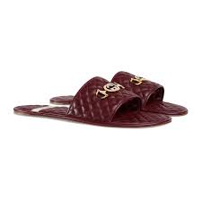 Choose from styles featuring the brand's signatures, including embossed logos, web stripe detailing and the gg supreme monogram print. Gucci Leather Men S Slide Sandal With Interlocking G Horsebit In Red For Men Lyst