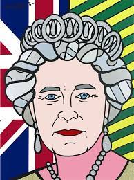 queen elizabeth ii romero britto art coloriage de monstre