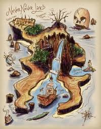 Map Of Neverland With Images Peter Pan Disney