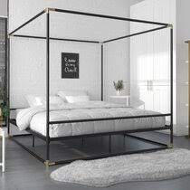 For the average load that beds are designed to carry, this one is extremely light, a little over 25 pounds which makes it easy for even one person to assemble, without anyone's help in a matter of a. King Size Canopy Beds Wayfair