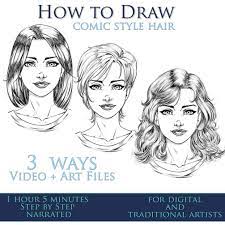 How To Draw Comic Style Hair 3 Ways Step By Step Comic Drawing Comic Book Drawing Comic Drawing Styles