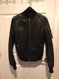 Rick Owens Cyclops Calf Leather Bomber Jacket Leather Bomber Jacket Leather Bomber Jackets