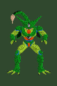 Imperfect Cell Pixel Art Art Dragon Ball Z