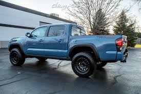 Date (recent) price(highest first) price(lowest first) on page. Used 2019 Toyota Tacoma Trd Off Road 4x4 Lifted With Upgraded Tires Rare Calvary Blue For Sale Special Pricing Chicago Motor Cars Stock 17641b