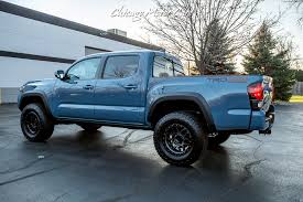 Check spelling or type a new query. Used 2019 Toyota Tacoma Trd Off Road 4x4 Lifted With Upgraded Tires Rare Calvary Blue For Sale Special Pricing Chicago Motor Cars Stock 17641b