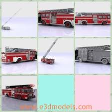 Code 3 fdny rescue set of 5 fire trucks w/wall display rack! 3d Model The Fire Truck Share And Download 3d Models At E3dmodels Com