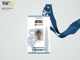 Atec International Graphic Design Name Tag Design Tag Design Graphic Design Print