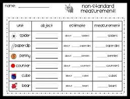 Today In First Grade Non Standard Measurement Freebie Math Measurement Non Standard Measurement Math Materials