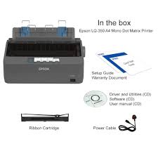 We did not find results for: Epson Lq 350 A4 Mono Dot Matrix Printer C11cc25002