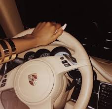 Beige Porsche Interior With Matching Thumbnail And Steering Wheel Controls In 2020 Luxury Cars Dream Cars Fancy Cars