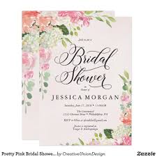 Pretty Pink Bridal Shower Invitation Card Zazzle Com Bridal Shower Invitation Cards Bridal Shower Brunch Invitations Pink Bridal Shower Invitations