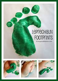 Leprechaun Footprints Shenanigans B Inspired Mama St Patricks Day Crafts For Kids Leprechaun Craft St Patrick S Day Crafts