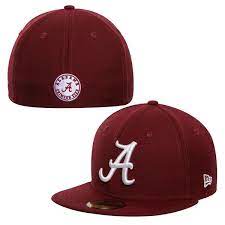 New Era Alabama Crimson Tide Crimson 59fifty Fitted Hat Fitted Hats Alabama Crimson Tide Alabama Crimson Tide Hat