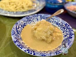 Resepi pulut durian, atau pengat durian yang sangat sedap jika dimakan bersama pulut kukus. Resepi Serawa Pulut Durian Mat Gebu Aku Sis Lin
