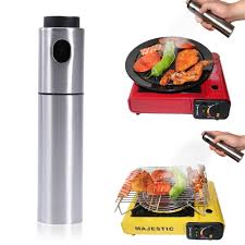 Stainless Steel Oil Sprayer Kitchen Accessories Olive Pump Spray Bottle Oil Sprayer Pot Cooking Tool Sets Kit Cooking Tool Set Cooking Kitchen Spice Containers
