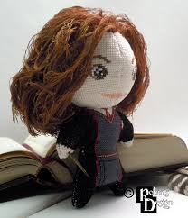 Make an extra tiny anchoring stitch at the end of every for features, insert a needle threaded with embroidery floss through the back of the head and out at a pin. Hermione Granger 3d Cross Stitch Doll Album On Imgur