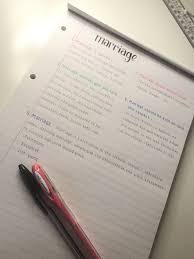 Marriage Notes Gcse Notes Inspiration Study Notes Learn Handwriting